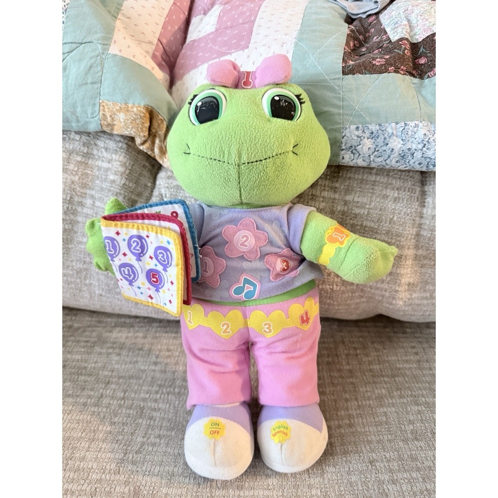 RARE LeapFrog LEARNING FRIEND LILY Plush Sings Numbers in English‎ and Spanish